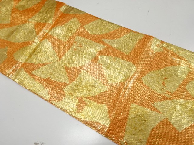 JAPANESE FUKURO OBI / SAGANISHIKI / WOVEN ABSTRACT STONE PAVEMENT